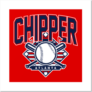 Vintage Atlanta Baseball Chipper Posters and Art
